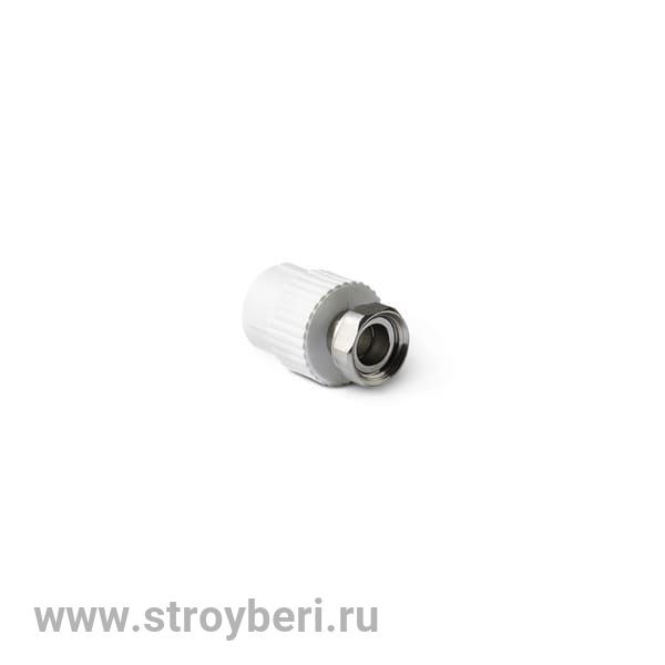 Муфта с накид. гайкой 25х3/4' PRO AQUA БЕЛЫЙ