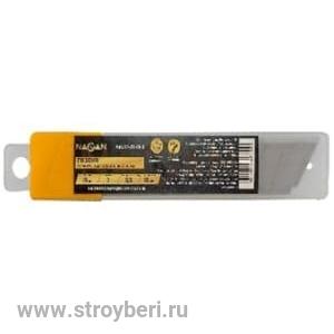 НГ-ЛН-18-5 Лезвия сегментные 18 мм толщина 0,5 мм углеродистая сталь 60 (уп. 10 шт) NAGAN