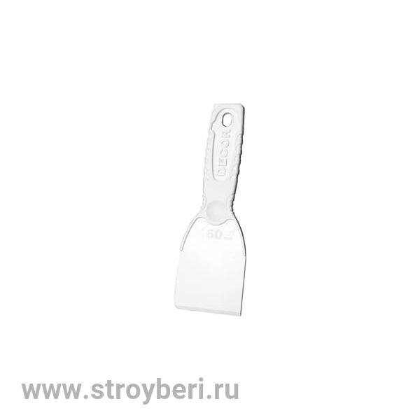 309-0060 Шпатель д/деликат. работ DECOR 60 мм, пласт. (10шт/160шт/800шт)ДН