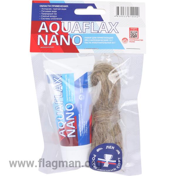 61004 AquaflaxNano, набор паста 30г тюбик + 15г лён