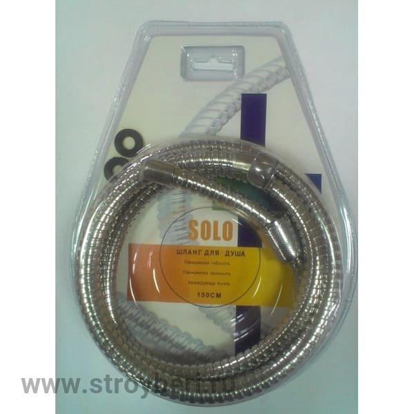 Шланг душевой 150 см имп/кон, EPDM, нерж.сталь, хром., своб. вращ MIXLINE MIX-4-150 ЛЮКС (блистер)