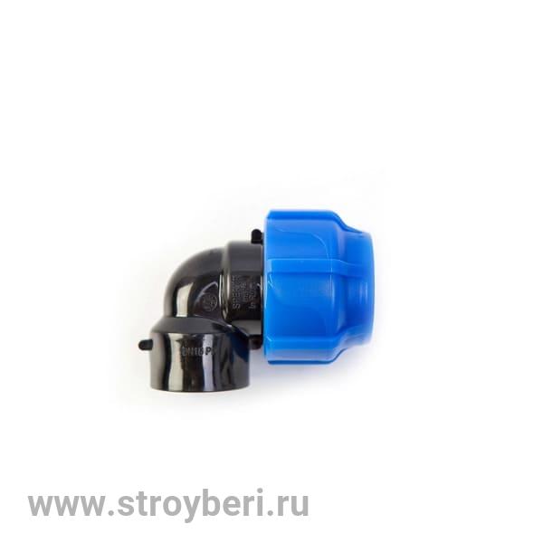 551277 Отвод ПЭ с внутр. труб. резьбой 25х1/2' (обж.) SPEKTR