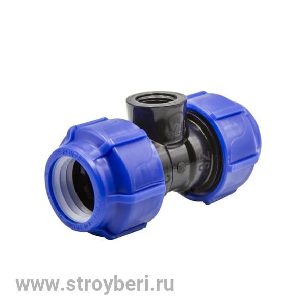 551316 Тройник ПЭ с внутр. труб. резьбой 32х1''х32 (обж.) SPEKTR