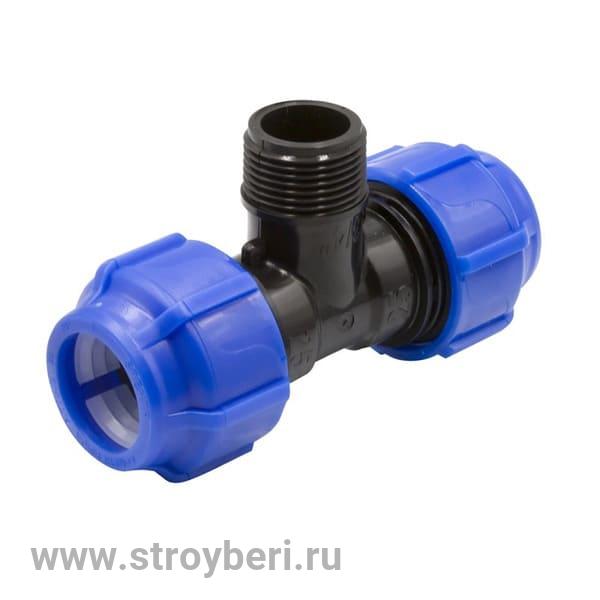 551324 Тройник ПЭ с наруж. труб. резьбой 32х3/4''х32 (обж.) SPEKTR