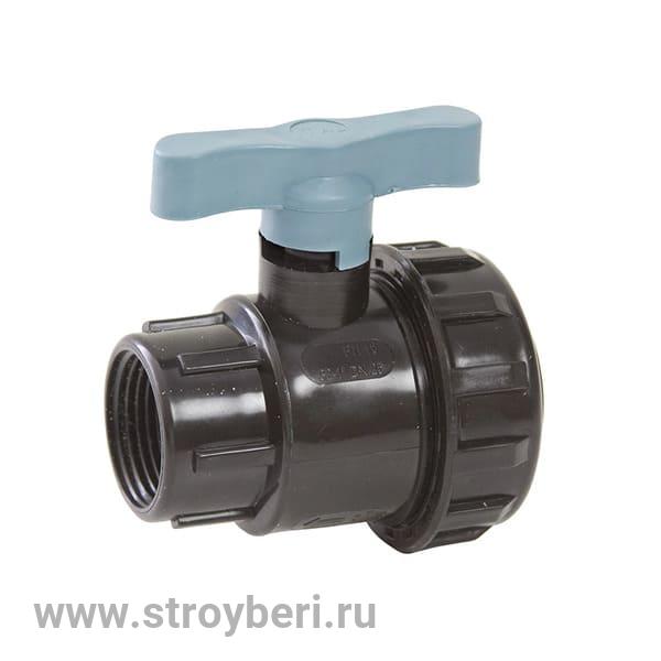 539198 Кран шаровой вн/вн 1 - 3/4 ПЭ PN16 ITAL