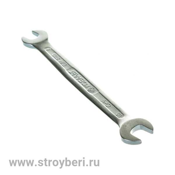 248-030 Ключ рожковый КОБАЛЬТ 8 x 10 мм Cr-V (1 шт.) подвес