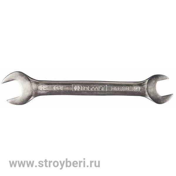 248-146 Ключ рожковый КОБАЛЬТ 22 x 24 мм Cr-V (1 шт.) подвес