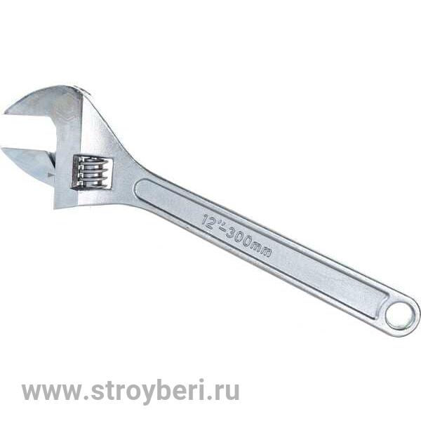647-536 Ключ разводной КОБАЛЬТ 300 мм, ширина захвата 36 мм, CR-V, подвес