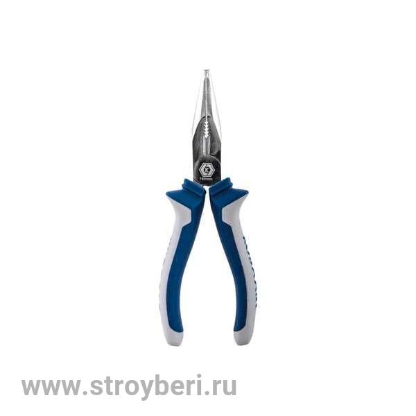 647-154 Длинногубцы КОБАЛЬТ 160 мм, (1 шт.) подвес