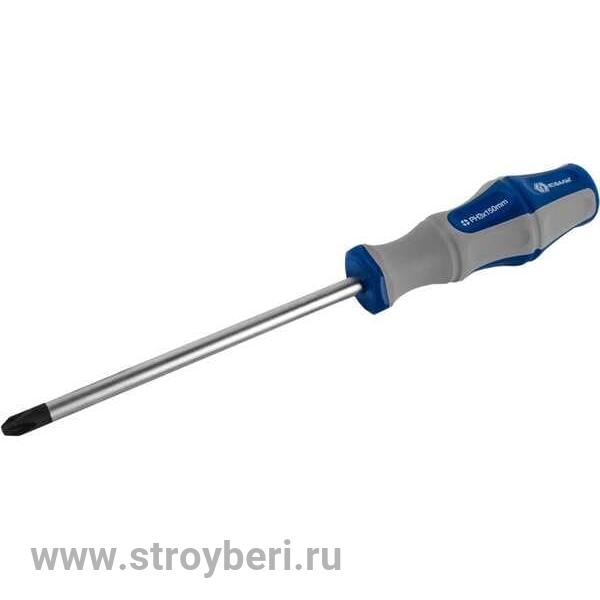 646-379 Отвертка Ultra Grip КОБАЛЬТ PH-3 х 150 мм CR-V, двухкомпонентная рукоятка (1 шт.) подвес