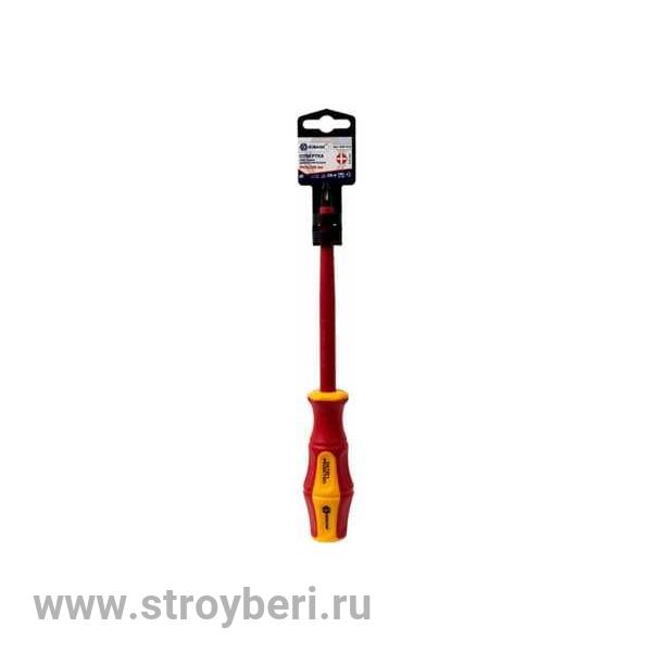 646-515 Отвертка диэлектрическая КОБАЛЬТ Ultra Grip PH-3 х 150 мм CR-V, двухкомпонентная рукоятка (1