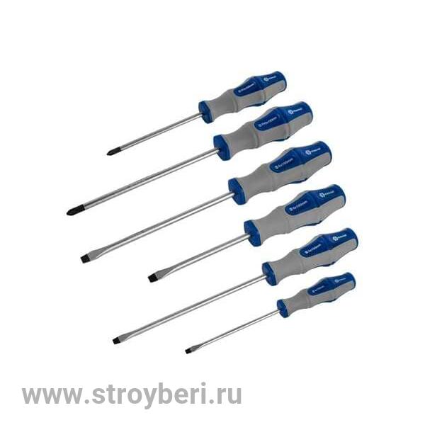 646-669 Набор отверток КОБАЛЬТ Ultra Grip CR-V (6 шт.) блистер