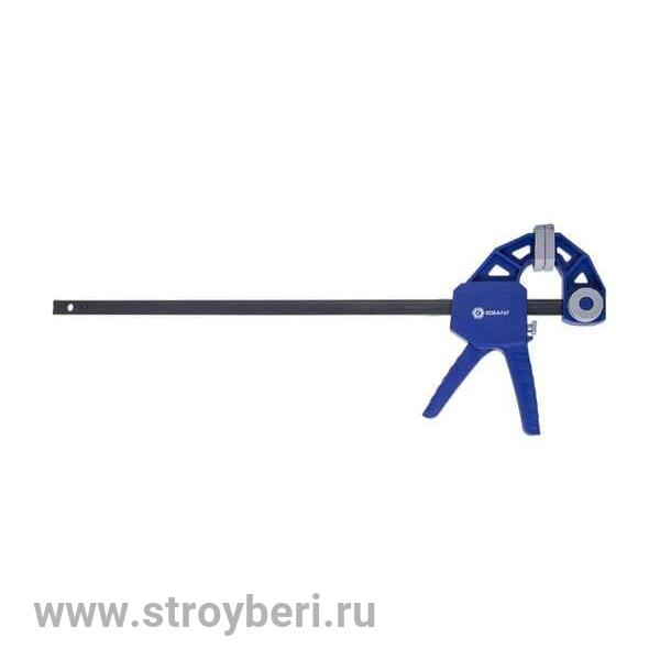 244-735 Струбцина пистолетная КОБАЛЬТ 450 мм, быстрозажимная