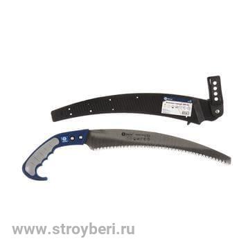 248-856 Ножовка садовая КОБАЛЬТ 300 мм, шаг 3.5 мм / 7 TPI, закаленный зуб, 3D-заточка, ножны-чехол,