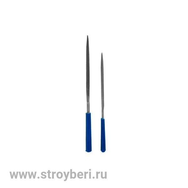 247-859 Набор надфилей КОБАЛЬТ трехгранных, № 1, 140х3, 160х4 мм (2 шт.) блистер