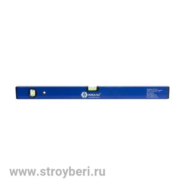 242-922 Уровень строительный КОБАЛЬТ Оптима, 400 мм, профиль 20 x 49 мм, 2 глазка, точность 1 мм/м