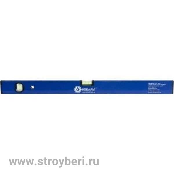 242-946 Уровень строительный КОБАЛЬТ Оптима, 800 мм, профиль 20 x 49 мм, 2 глазка, точность 1 мм/м