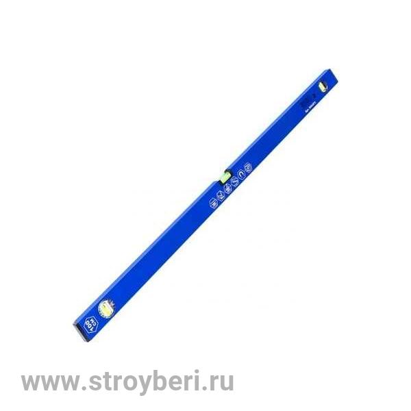 243-073 Уровень строительный КОБАЛЬТ Комфорт, МАГНИТНЫЙ 1000 мм, профиль 20 x 49 мм, 3 глазка из них