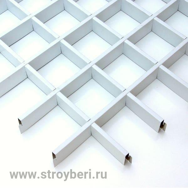 Рейка Gril-E 100х100 Н40 b10 A902 белый матовый L=2.4