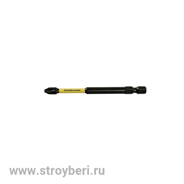 HPH2-90T Бита PH2x90мм, ImpactPower, торсионная, 1шт, Hanskonner