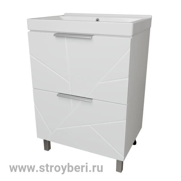 Тумба д/ванной 'Гранд-60' под раковину Fest-60 (Sanita Lux) (ПВХ)