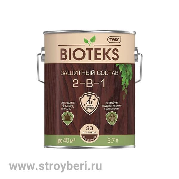 Защитный Состав 2-в-1 БИОТЕКС вишня 2.7л