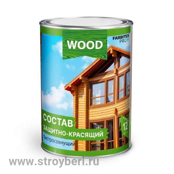 Состав защитно-красящий для древесины быстросохнущий Орегон (0.75 л) FARBITEX ПРОФИ WOOD
