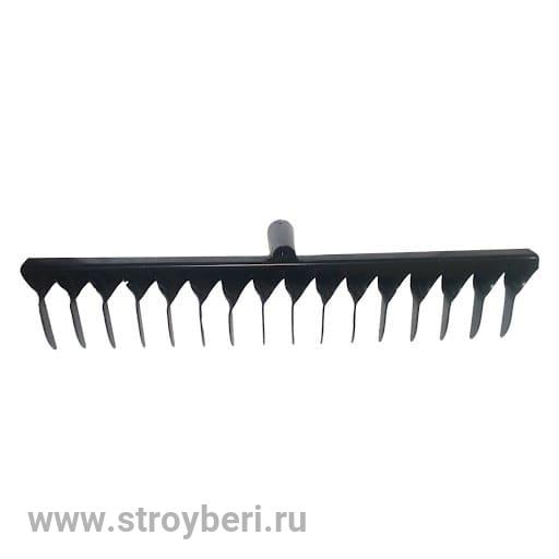 Грабли витые 16 зубов крашеные б/ч метал 2мм ГВ-16 ПО