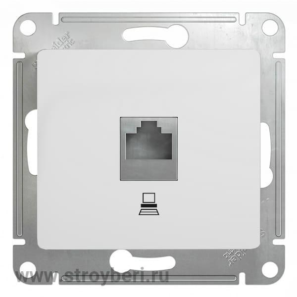 Schneider-Electric Glossa розетка CAT5E RJ45 механизм, белый 1/10