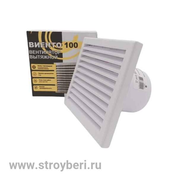 ВИЕНТО 100 К, Вентилятор осевой, вытяжной (130 м3)