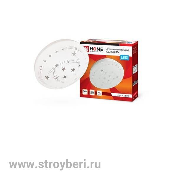 IN HOME Светильник светодиодный серии DECO 36Вт 230В 4000К 2340лм 350мм СОЗВЕЗДИЕ