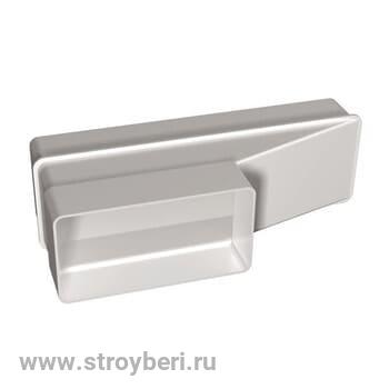 612СП12,5 КП,Соединитель эксцентриковый плоского воздуховода с кругл. пластик 60*120/D125