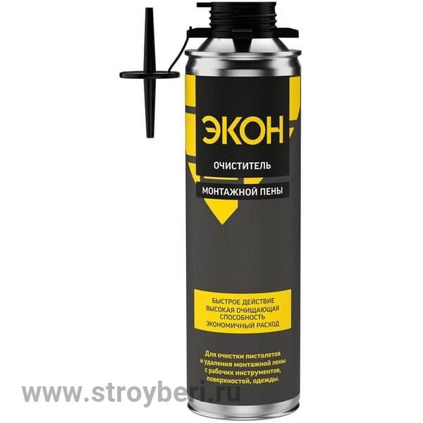 3003634 ЭКОН Очиститель монтажной пены, 500 мл !