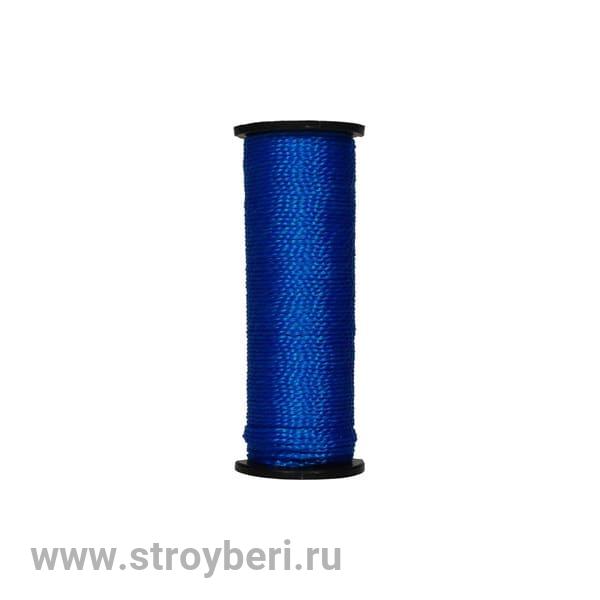 8001008 Нить капроновая на катушке 50 м. синяя усиленная 0,44 ктекс; 45 кгс