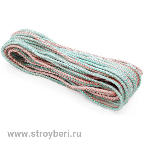 8001051 Шнур вязаный полипропиленовый с сердечником цветной Ф5 мм (20м) 4,6  ктекс; 90 кгс