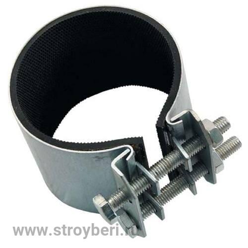 Хомут ремонтный 1/2 (21мм) оцинкованный ширина 70мм