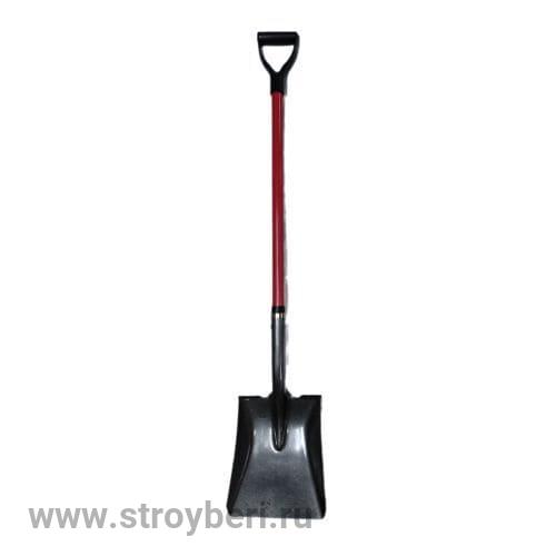 Лопата совковая S519 FHD цветная с фиберглассовым (стеклопластик) черенком 1,3м