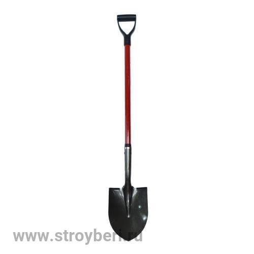 Лопата штыковая S518 FGU цветная с фиберглассовым (стеклопластик) черенком 1,05м