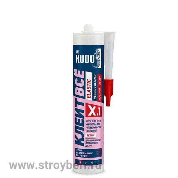 KX-1W Клей KUDO Клеит Все ELASTIC на основе гибридных полимеров, белый 280 мл