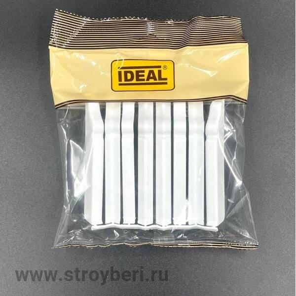Накладки для плинтуса прямоугольного 80мм 'Идеал Дюра' (набор из 8 эл. во флоупаке), 001 Белый