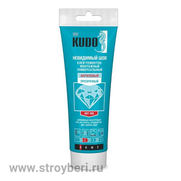 KBT-300 Клей KUDO ремонтно-монтажный 'Невидимый шов' универс.на акриловой основе прозрачный 200 мл Д
