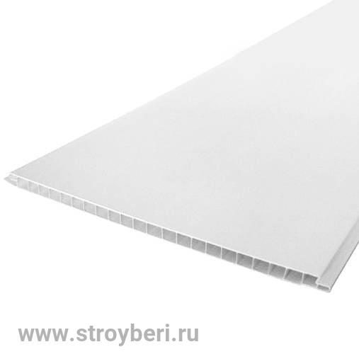 Панель стеновая 250мм 3,0м 'Идеал Ламини', 001 Белый