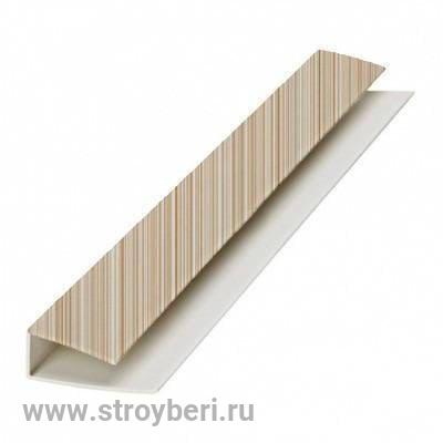 Профиль 'L' для панелей 8мм 2,7м 'Идеал Ламини', 501 Рипс персик стартовый