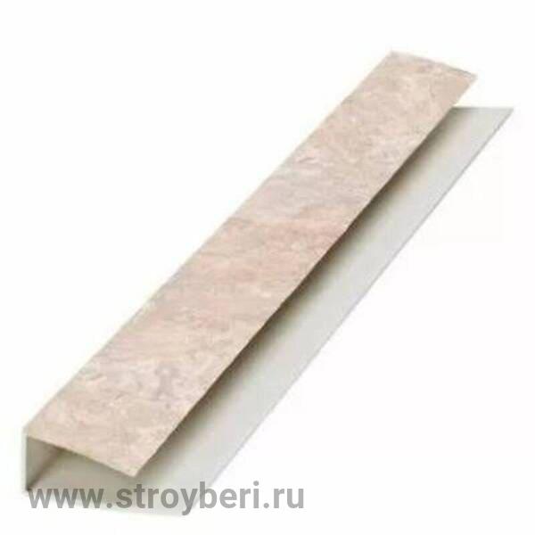 Профиль 'L' для панелей 8мм 2,7м 'Идеал Ламини', 517 Венеция светло-бежевая стартовый