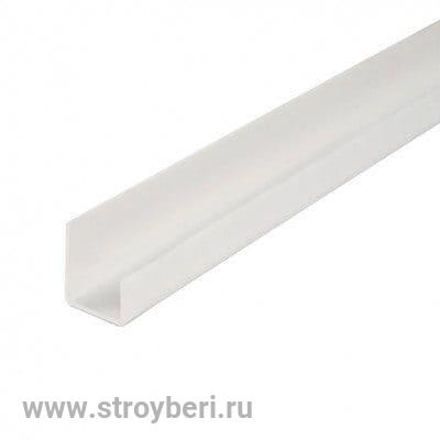 Профиль 'L' для панелей 8мм 3,0м 'Идеал Ламини', 001-G Белый глянцевый стартовый
