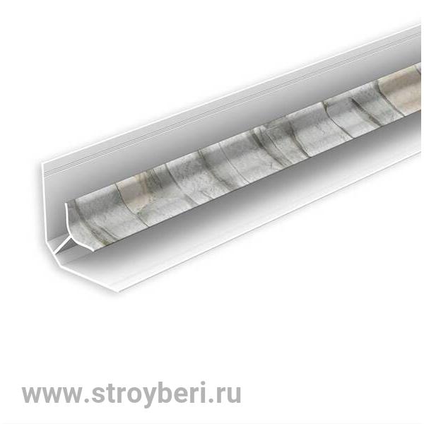 Угол внутренний для панелей 8мм 2,7м 'Идеал Ламини', 182 Сланец светло-серый