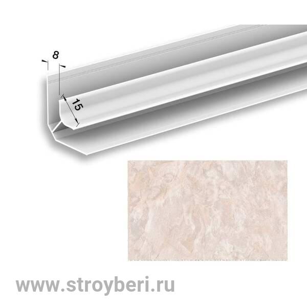 Угол внутренний для панелей 8мм 2,7м 'Идеал Ламини', 517 Венеция светло-бежевая
