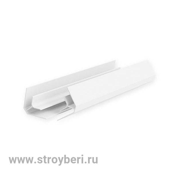 Угол внутренний для панелей 8мм 3,0м 'Идеал Ламини', 001-G Белый глянцевый