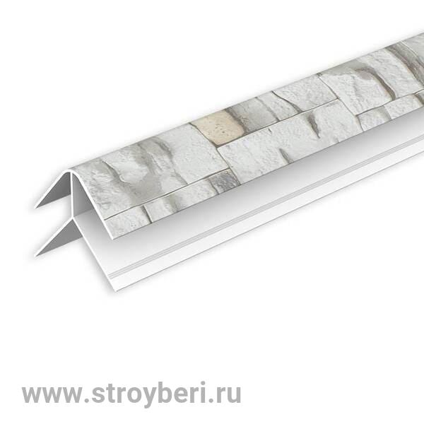 Угол наружный для панелей 8мм 2,7м 'Идеал Ламини', 182 Сланец светло-серый
