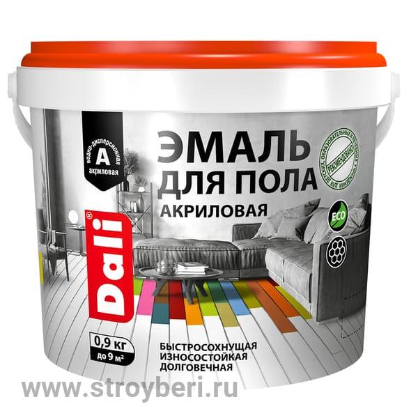 DALI Эмаль для пола акриловая серый 0.9кг